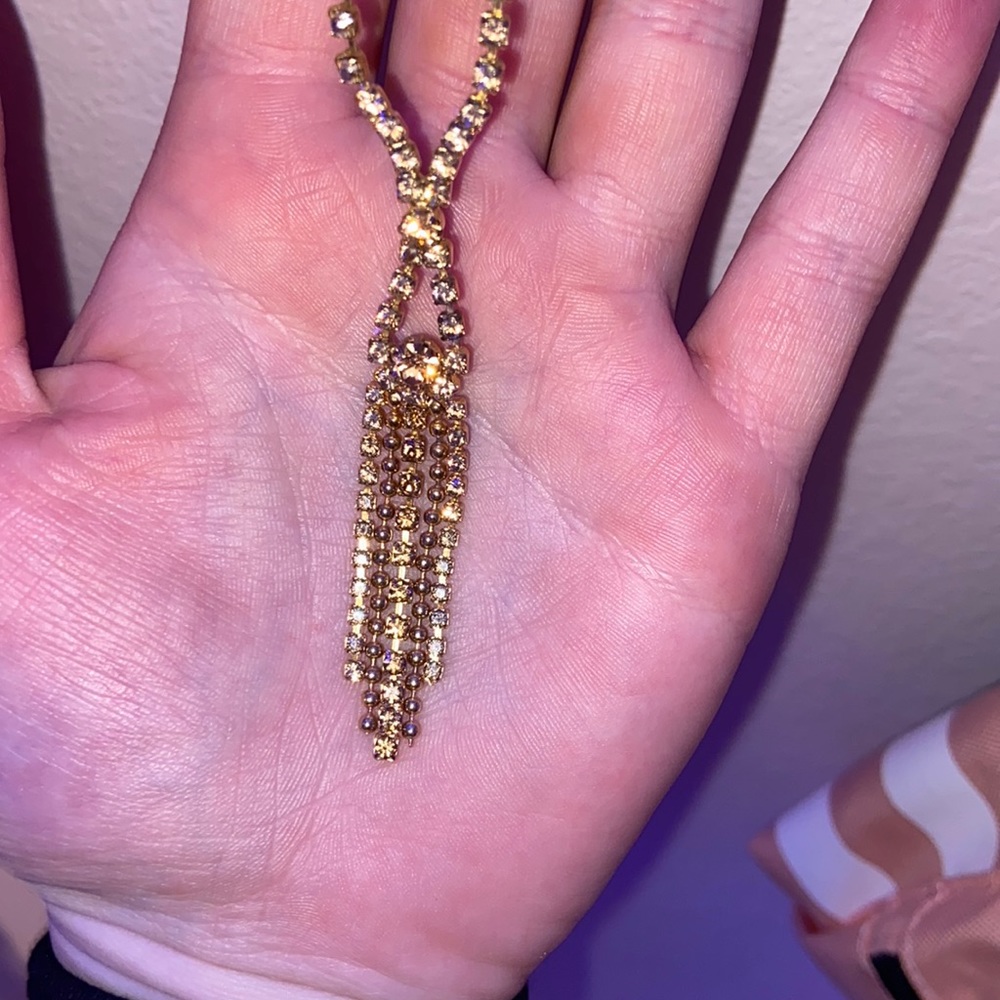 Cute gold necklace